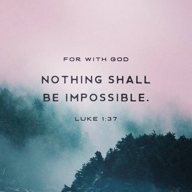 #DailyBibleVerse - imthedaughterofaking: Luke‬ ‭1:37‬ ‭KJV‬‬ “For...