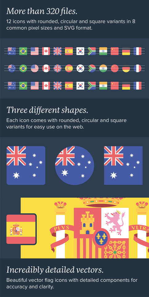 Download Design Graphics - handy 12 National Flags Icon Set (SVG/PNG)