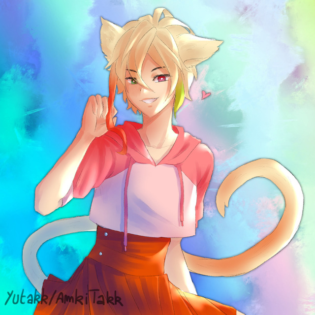 Just A Random Guy — Yutakk: Tetsuhiko, My Catboy Oc Who Is Also A