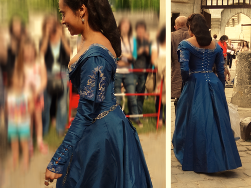 The Costumes Of Merlin Guinevere S Blue Dress Worn By Guinevere