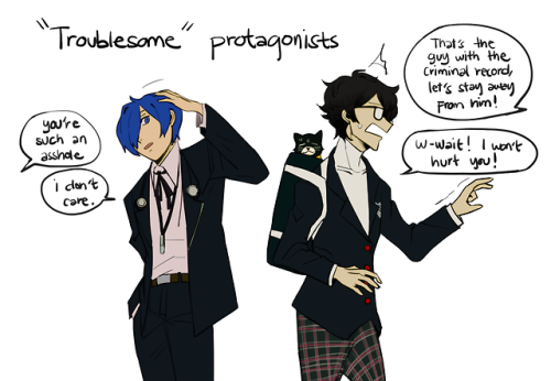 pozzlesulver:i try to categorize persona protagonists 