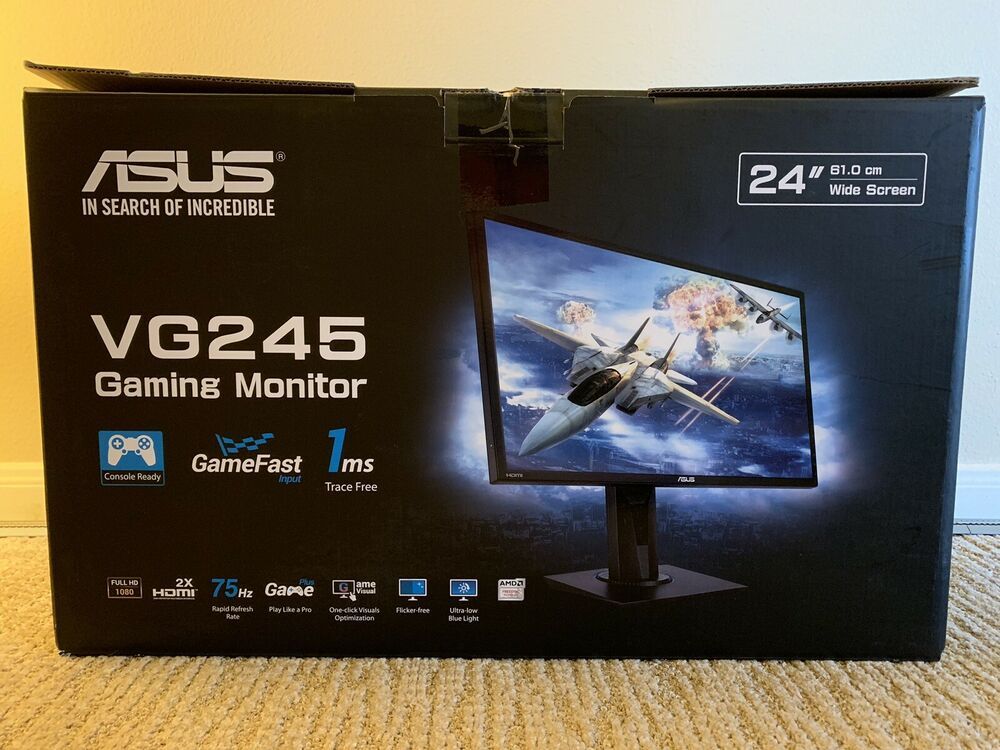 Monitor Pc — Asus Vg245 24 Full Hd 1080p 75hz 1ms Gaming