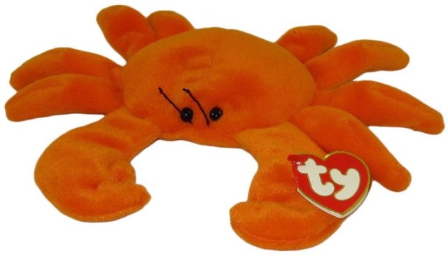 orange crab beanie baby