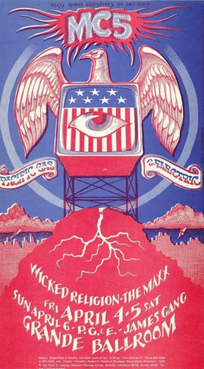 #redwhiteblue #mc5 #jamesgang #detroit #grandeballroom