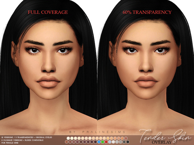 black skin overlay sims 4
