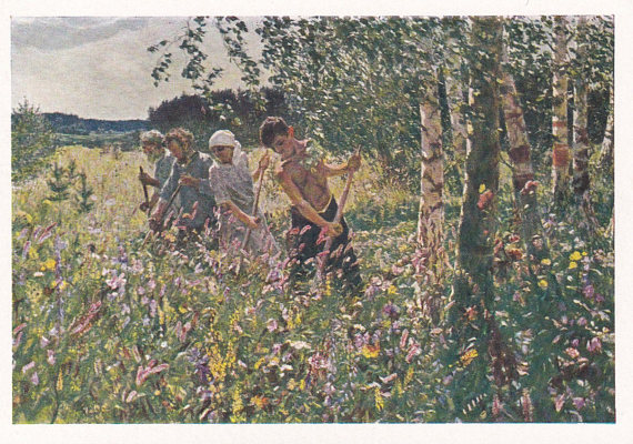 A. Plastov “Haymaking”, postcard from 1964
Buy here:In http://etsy.me/2DNLFDz