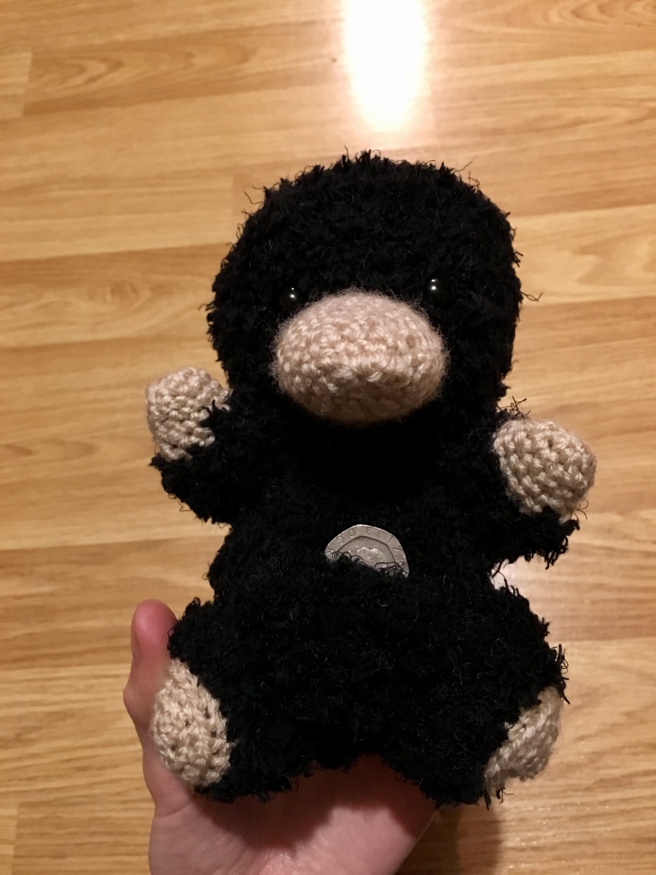 Today I crocheted a Niffler. And yes, he even has... - I did not come ...