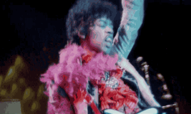 Image result for jimi hendrix wearing a boa