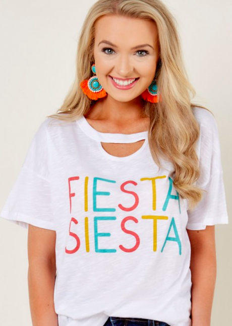 louisiana-prep:{ Fiesta, Siesta Tee } -under $11!