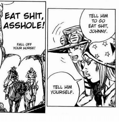 Image result for steel ball run tell him