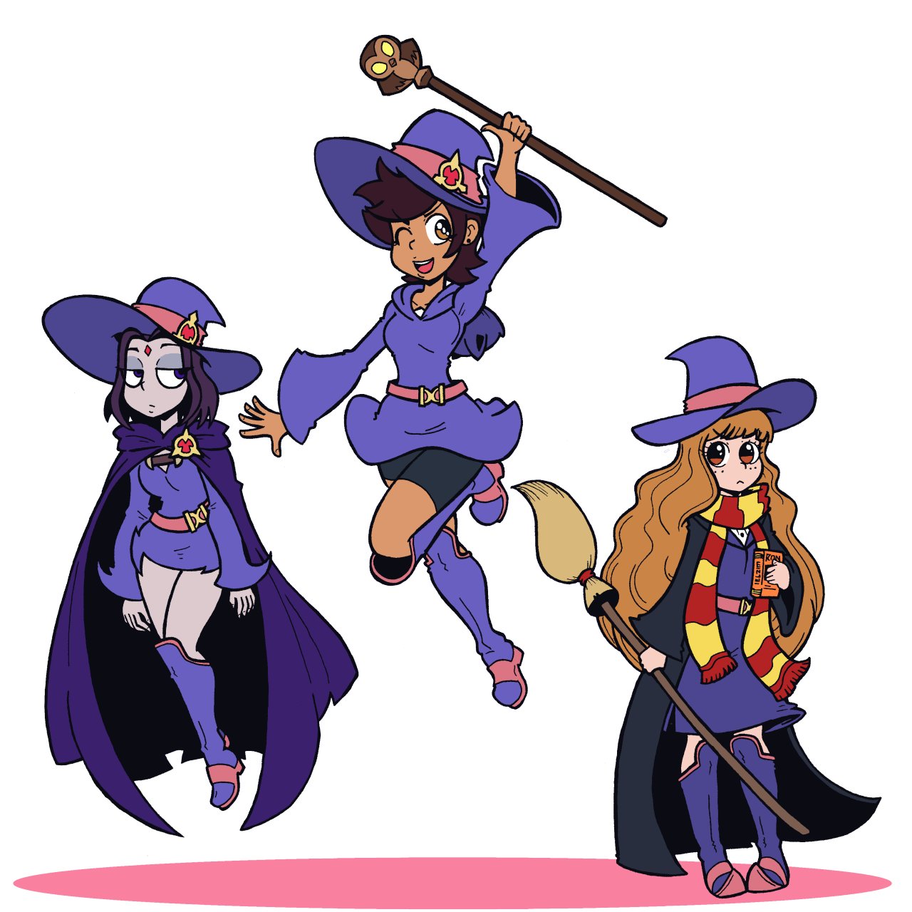 Witches among. Little Witch Academia кроссовер. The Owl House Академия ведьмочек. Язык ведьмочек. Академия ведьмочек комиксы.