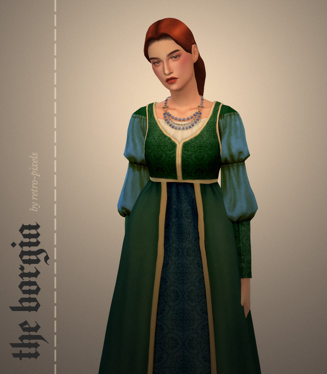 Javi Trulove Sims - retro-pixels: the borgia dress The first in my...
