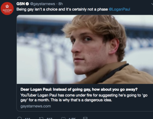 one year after he posted his suicide video logan paul has stated he will be going gay for the month of march - logan paul fortnite meme