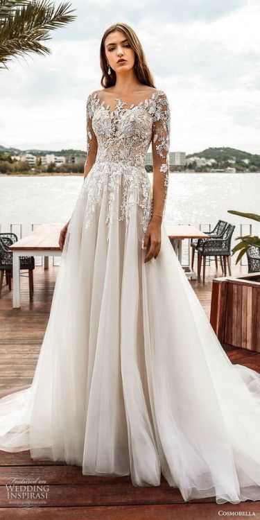 (via Cosmobella 2020 Wedding Dresses — “Eterea Eleganza” Bridal...