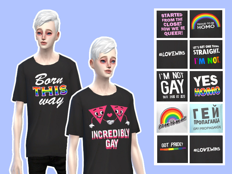 Gallery of Sims 4 Pride Stuff.