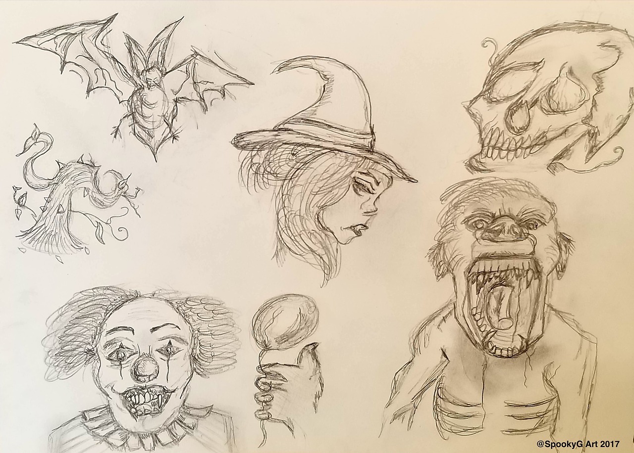 ToasterBlog — spookyg-art: Halloween inspired sketches 🕸💀