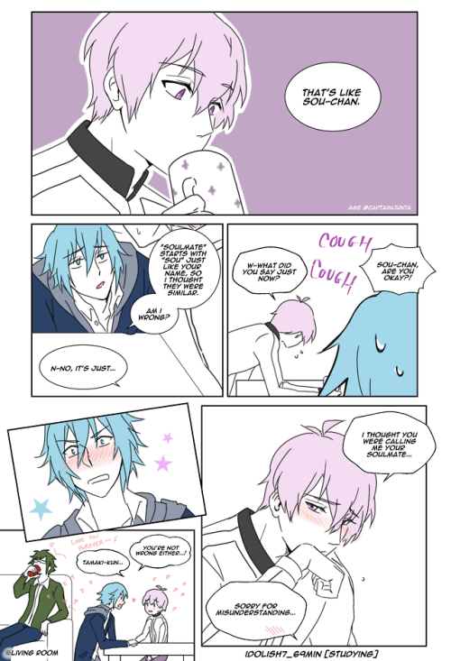 tamasous:Idolish7_69 min 【Studying】I drew this instead of...