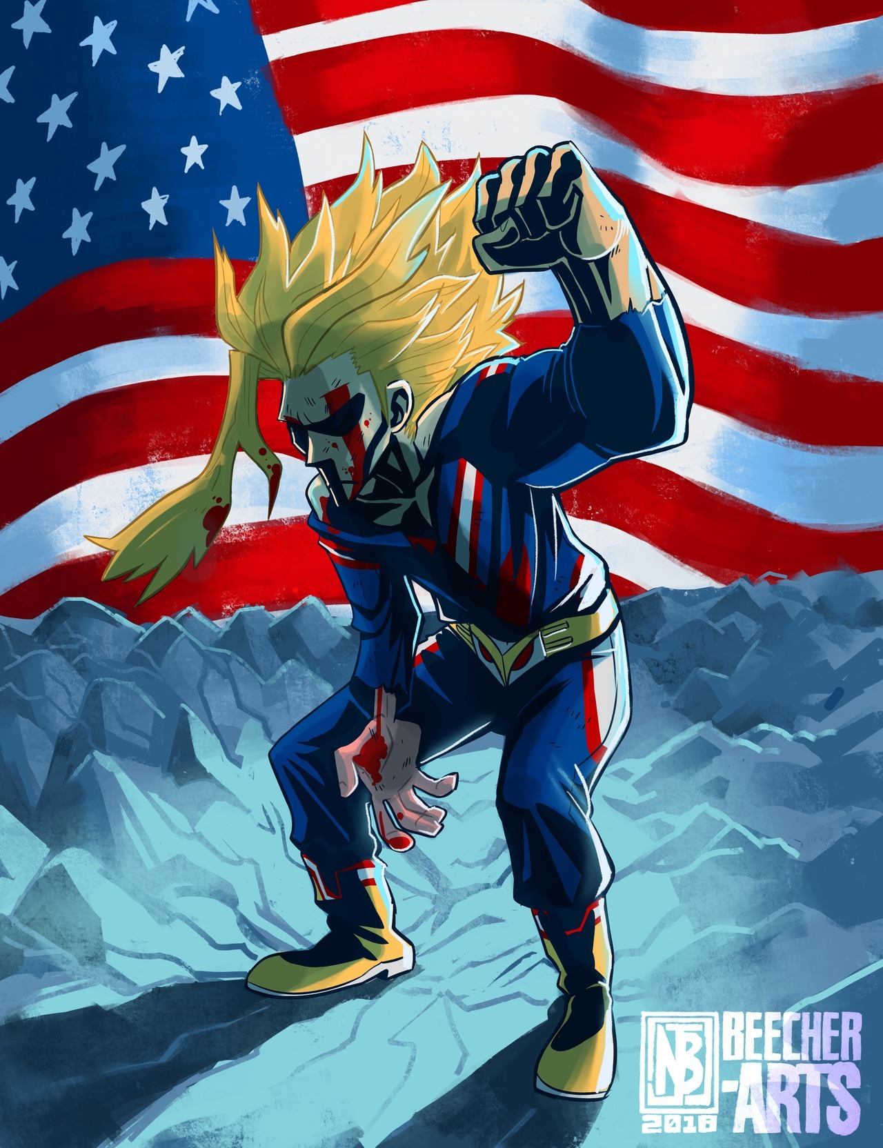Nick Beechers Art Blog Happy United States Of Smash Day All Might
