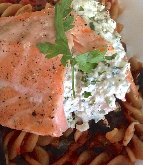 Recipe 1: Goat Cheese and Herb stuffed Salmon filletsRecipe 2:...