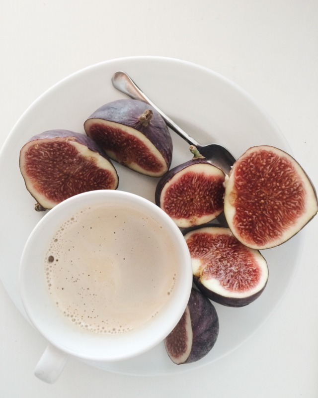 Figs and coffee. | only healthy food