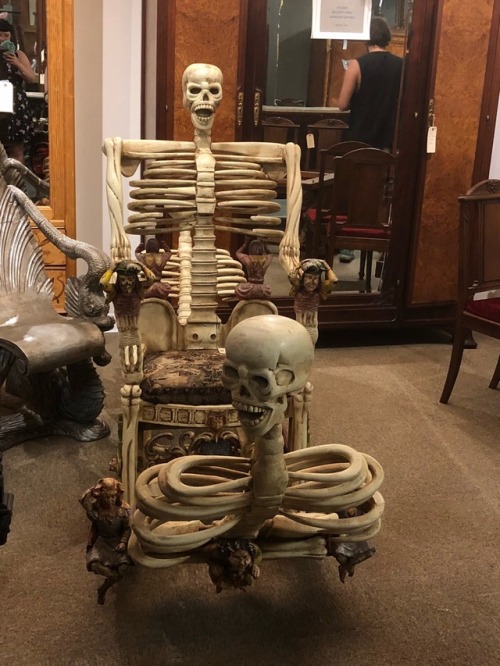 shiftythrifting:I found the most ominous rocking chair in...