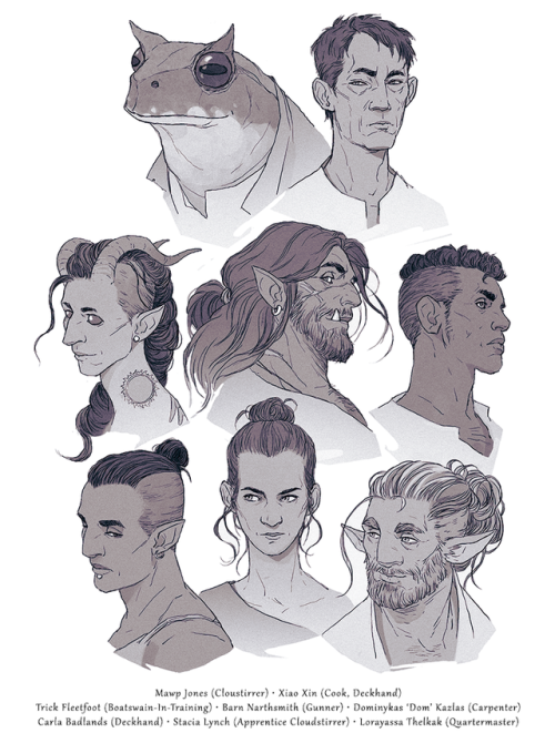 Crew of The Dancing Magpie, our pirate ship 8>All NPCs...