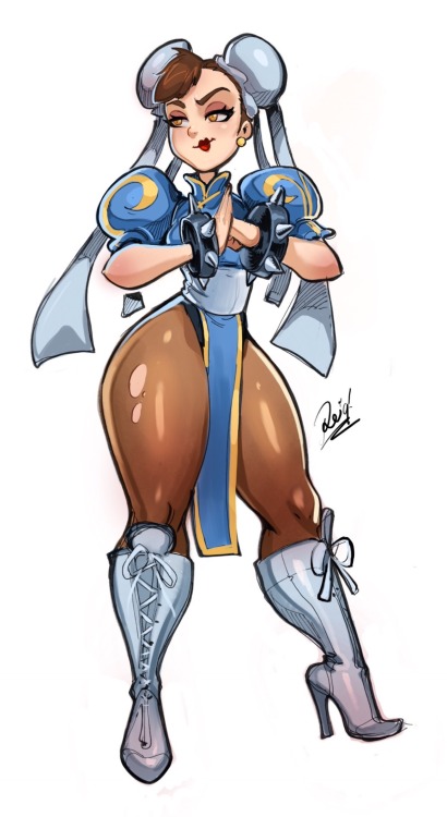 grimphantom2:reiquintero:Chun Li Coloring on IPad Pro :)...