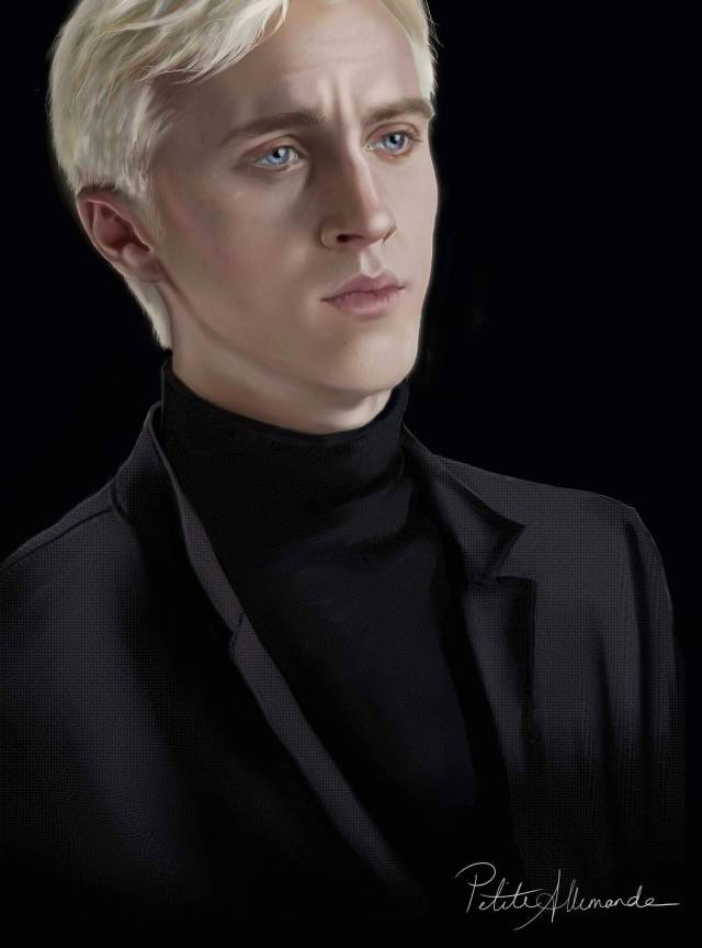 Draco Malfoy Digital Painting - PETITE ALLEMANDE