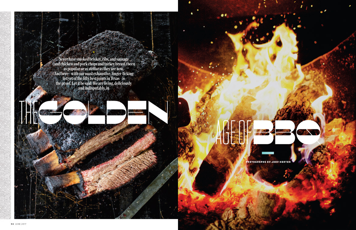 NEWS — TEXAS MONTHLY: The BBQ Issue We were honored to...