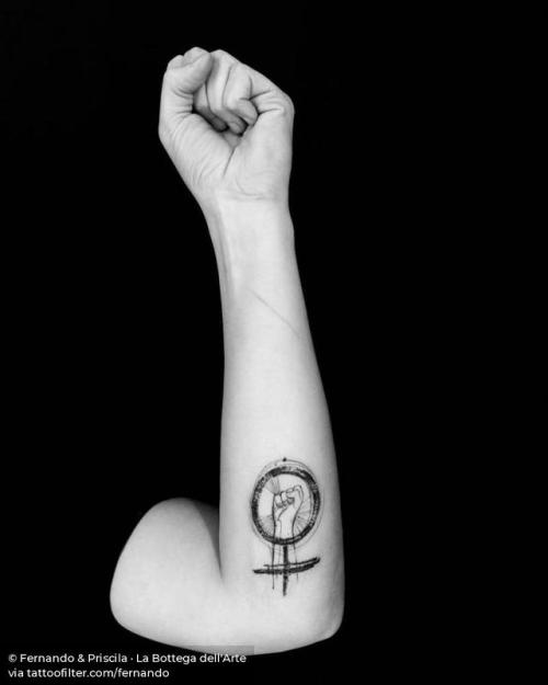 Tattoo tagged with: feminist, small, symbols, tiny, fernando, activism, planet symbol, ifttt, little, astrology, inner forearm, other, sketch work, venus symbol