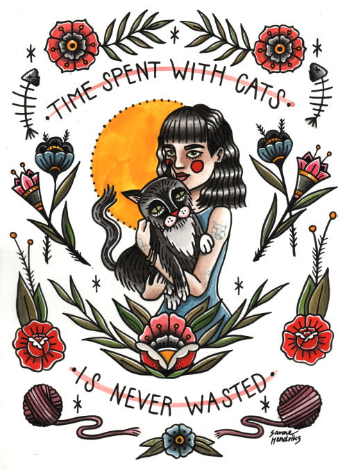 Cat Illustration On Tumblr