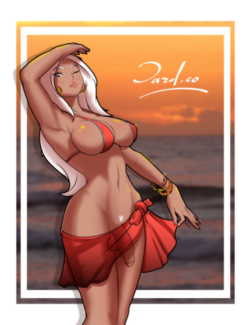 dazolnsfw:Swimsuit delights! OC Seraphina for zero_one, futa...