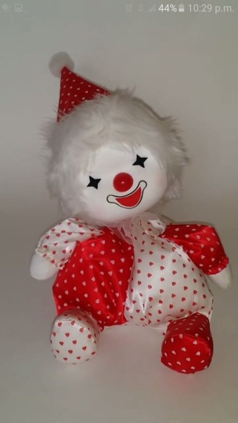 wind up clown doll