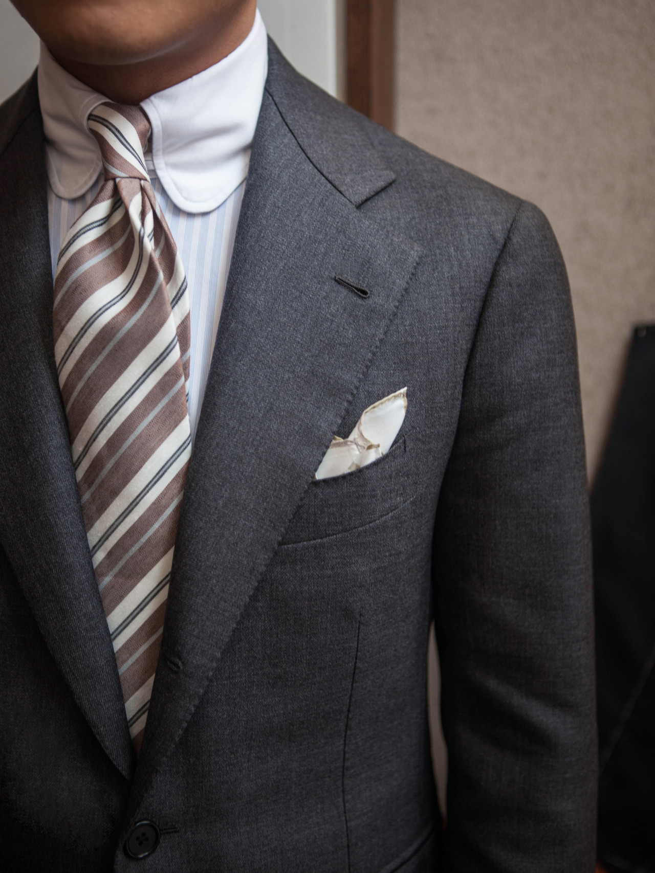 Men Who Like Suits &Tight Collars — bntailor: Tab collar shirt with ...