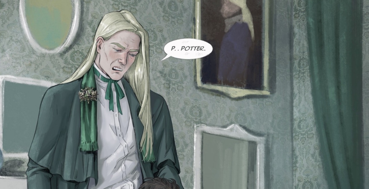 This time of Lucius Malfoy & Harry Potter, another rare pair I adore. 