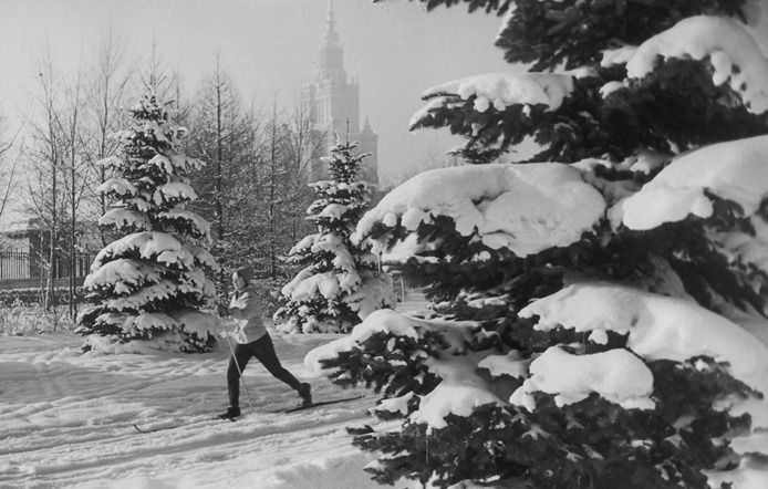 Winter in Moscow (1960s)
The building you can see in the background is the Moscow State University