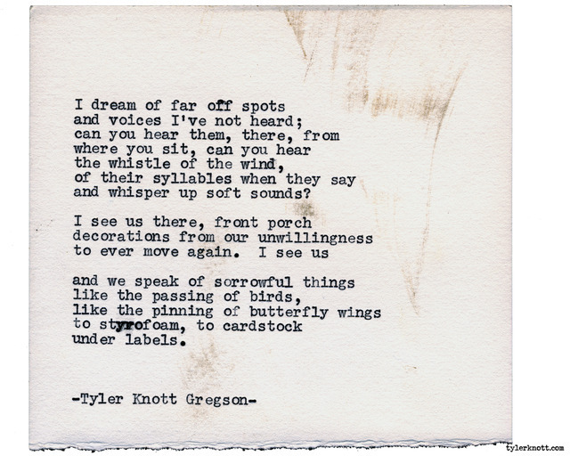 Tyler Knott Gregson — Typewriter Series #1920 by Tyler Knott Gregson...
