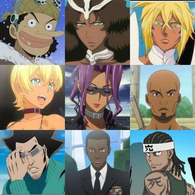 black anime characters | Tumblr