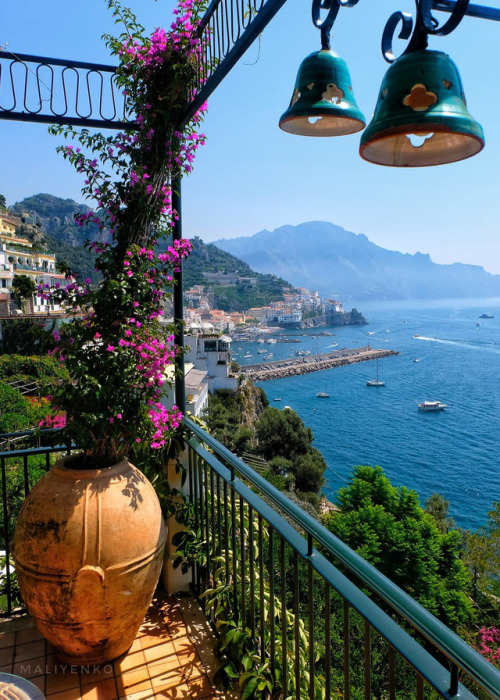 coiour-my-world:Amalfi, Italy || maliyenko3217