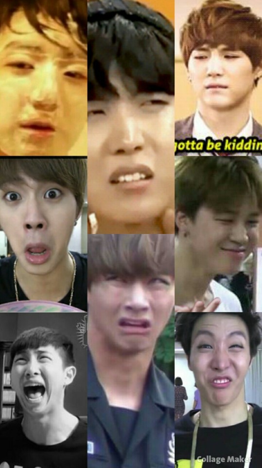 Kpop Lockscreens-Wallpapers^°^ — BTS weird …. and cute !!! All credit