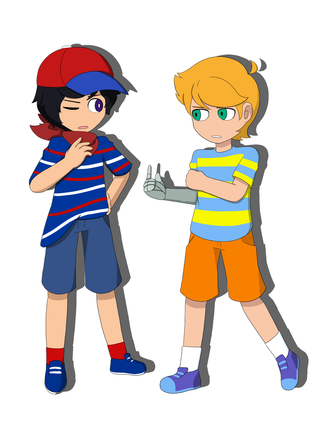 PK Love! | here’s claus and ninten in pq style since i was...