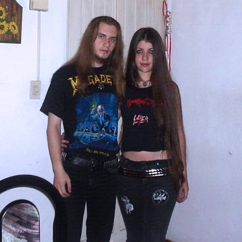 Metalheads metal couple boys with long hair are sexy Metal Chicks