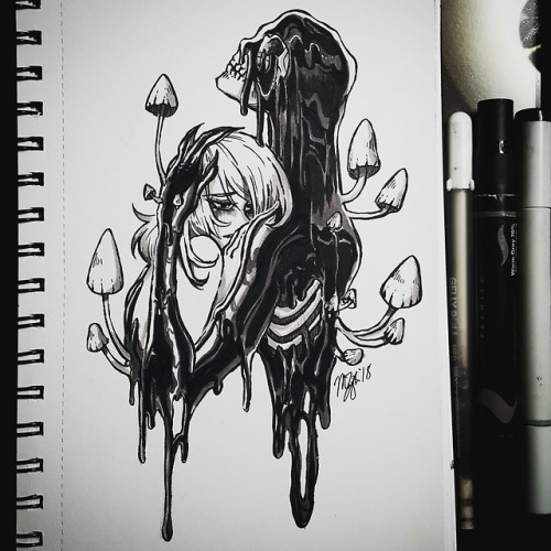 maksndraws:Days 1-3 for Inktober!! :D vPoisonous, Tranquil and...