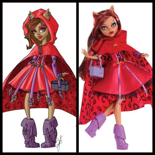 monster high little dead riding wolf