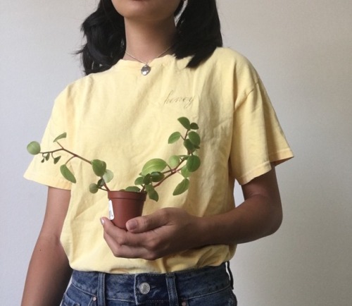 peachblossoms:a girl and her plant