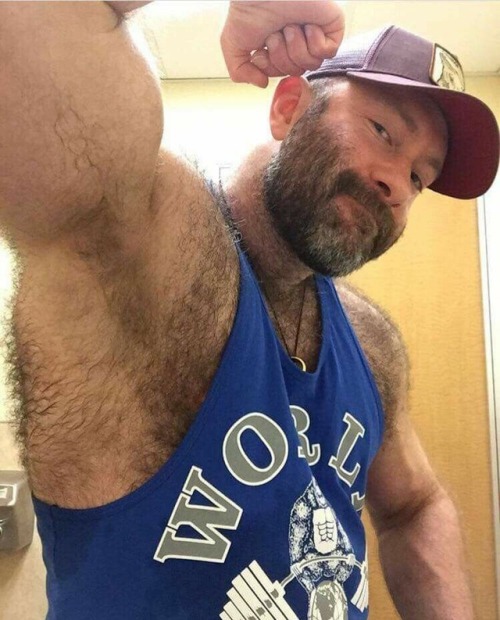 hairy chest - sexy muscle - mature men