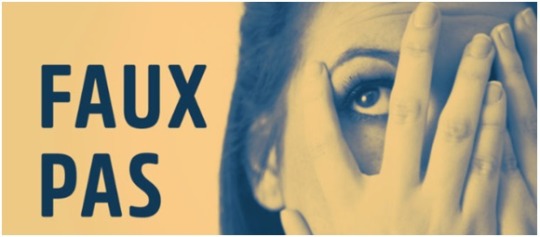 April fool FAUX PAS