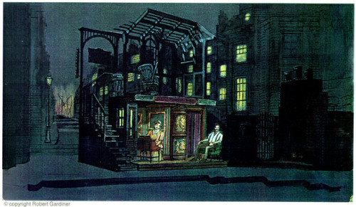 capturetheatre:Robert Gardiner’s designs for‘Sweeney Todd’ at...