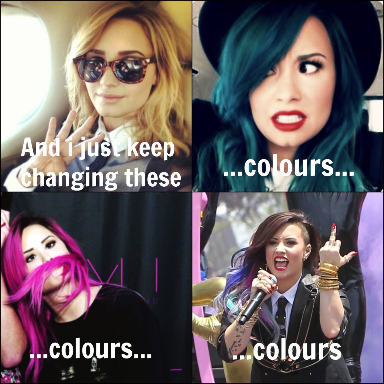 Demi Lovato Blue Hair Tumblr Posts Tumbral Com