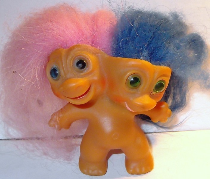 2 headed troll doll